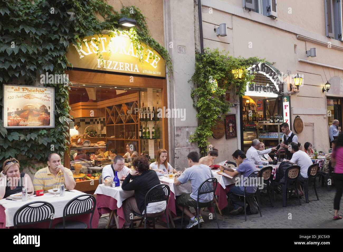 Italia, Roma, ristorante italiano, Foto Stock