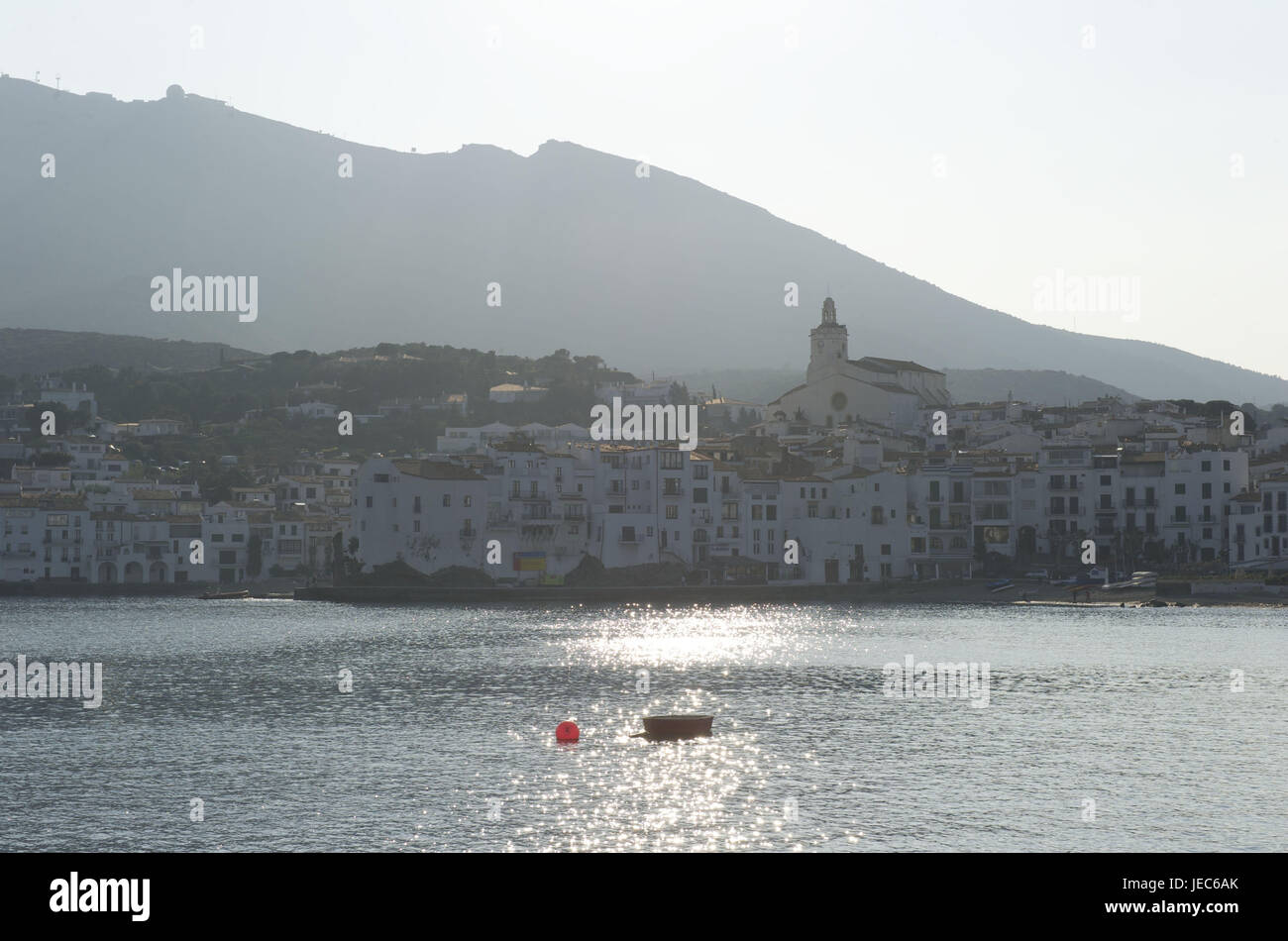 In Spagna, in Catalogna, Costa Brava, vista a Cadaques del mare, Foto Stock