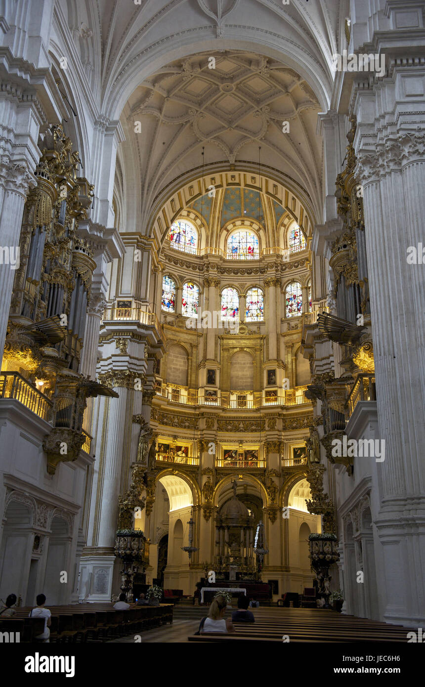 Spagna, Andalusia, Granada, la cattedrale, la Capilla major, Foto Stock