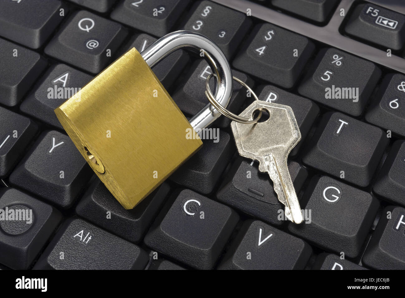 Icona di sicurezza del calcolatore, Foto Stock