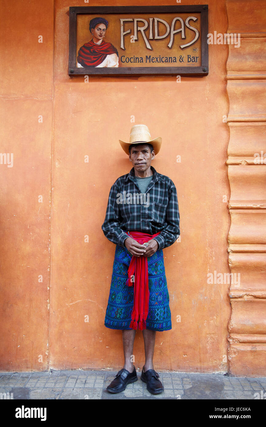 Guatemala Antigua Guatemala, uomo, Maya, nessun modello di rilascio, Foto Stock