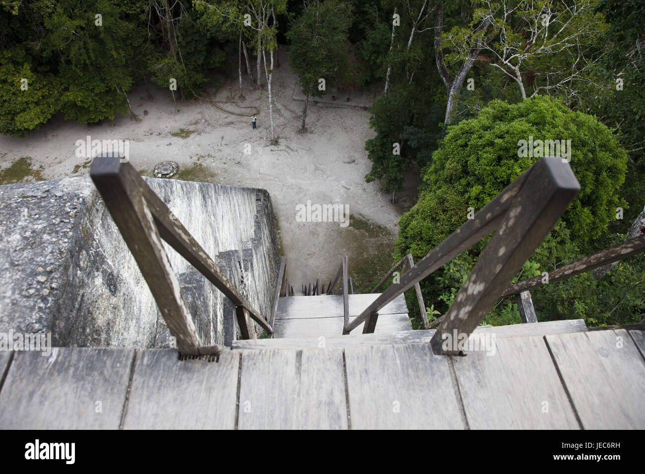 Guatemala, Tikal, rovine Maya, tempio V, alcuna proprietà di rilascio, Foto Stock