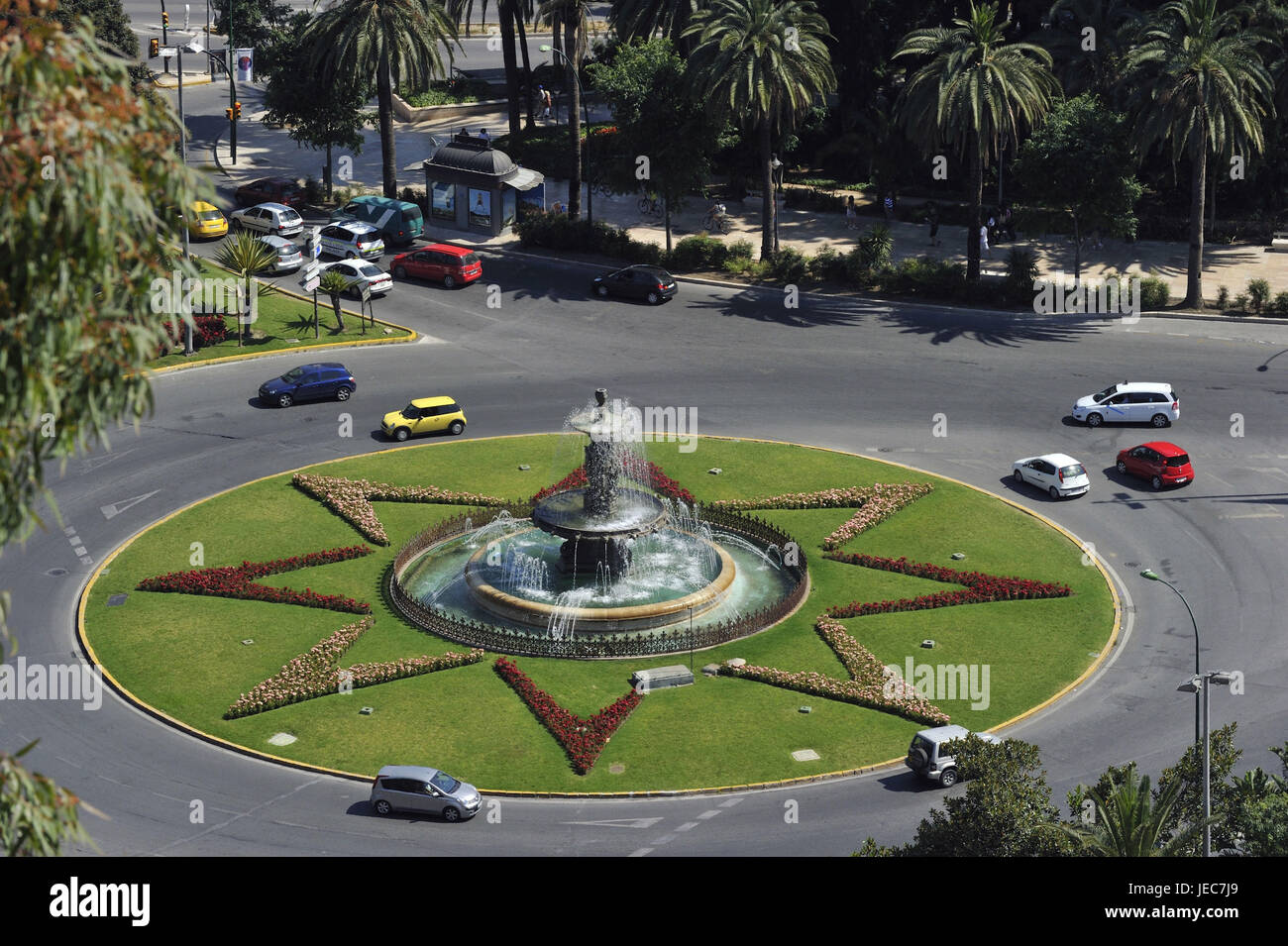 Spagna, Malaga, in plaza del General Torrijos, Foto Stock