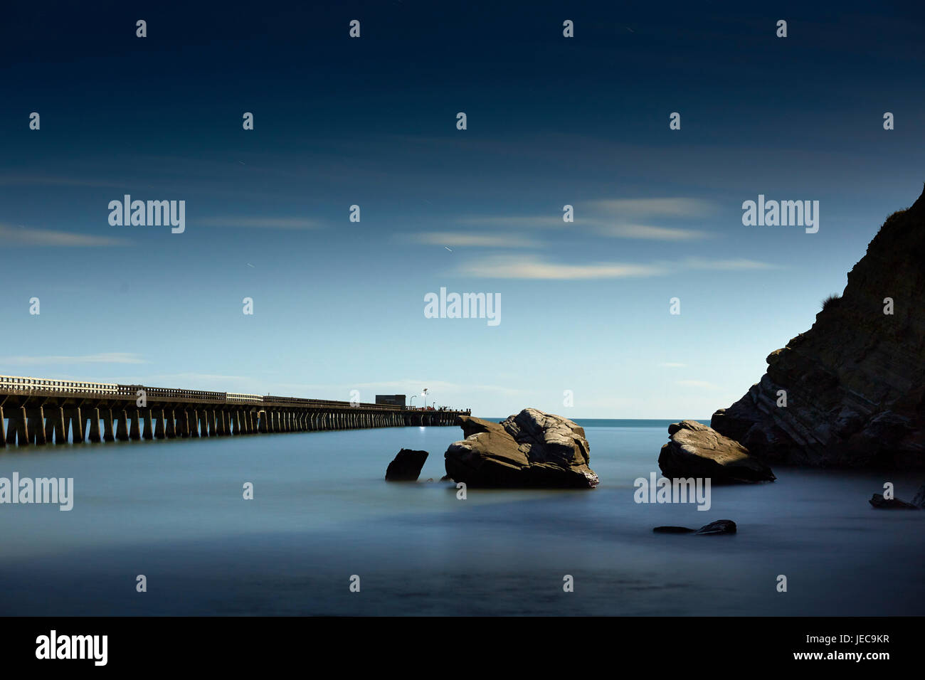 Tolaga Bay Wharf , East coast Foto Stock