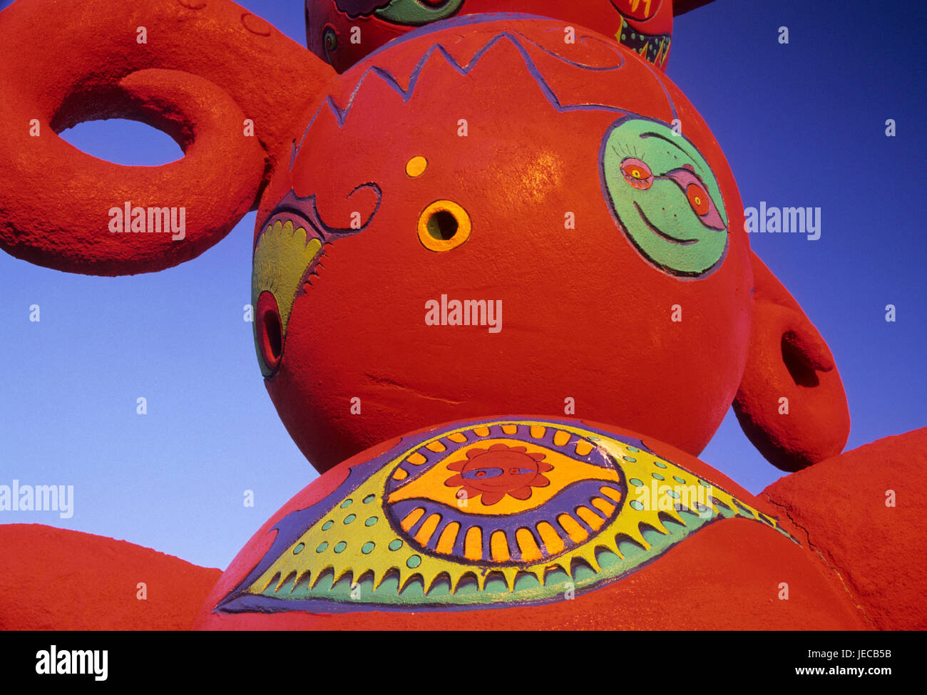 Tangerine Dream Caterpillar (struttura urbana da Doug Snider e Sara Storm), Embarcadero a piedi, San Diego, California Foto Stock