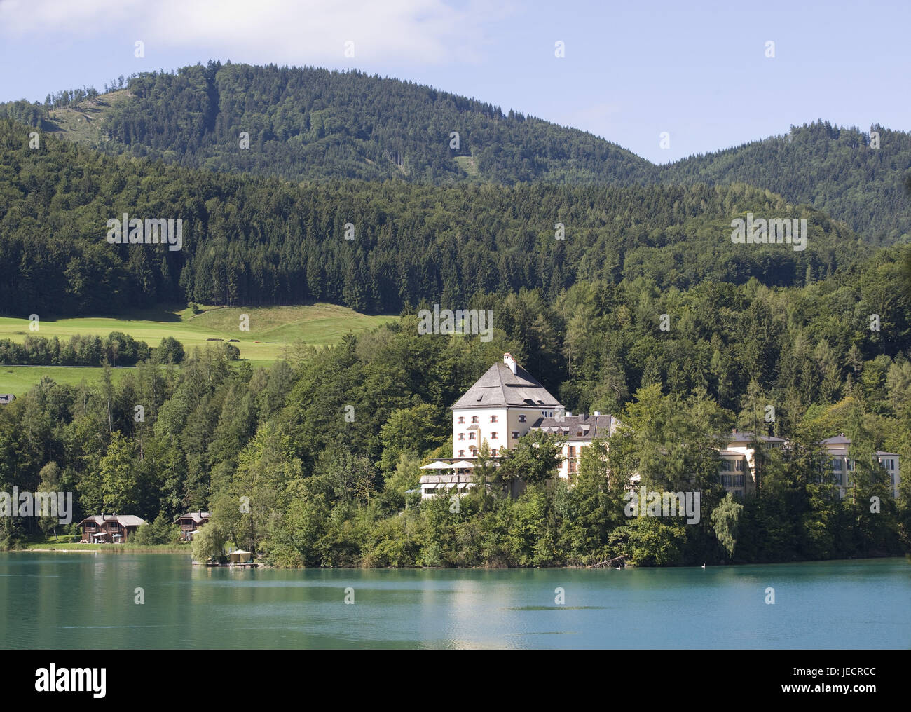 Austria, camera di sale di proprietà, Fuschlsee, Castello di Fuschl, Foto Stock