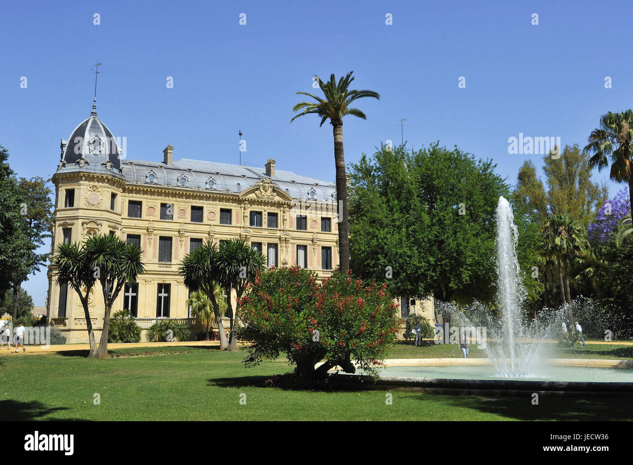 Spagna, Andalusia, provincia di Cadiz, Jerez de la Frontera, Edificio del Royal-andaluso accademia di equitazione, Foto Stock