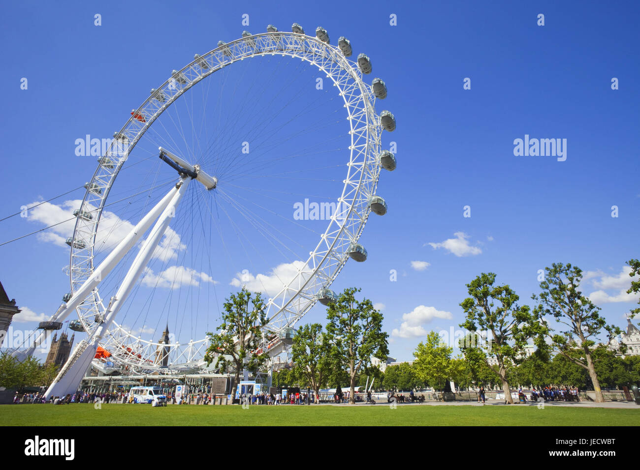 Inghilterra, London, London Eye, Millenium ruota, città, Big Dipper, cabine, Pssagierkabinen, turisti, turismo, landmark, folla-estrattore, Foto Stock