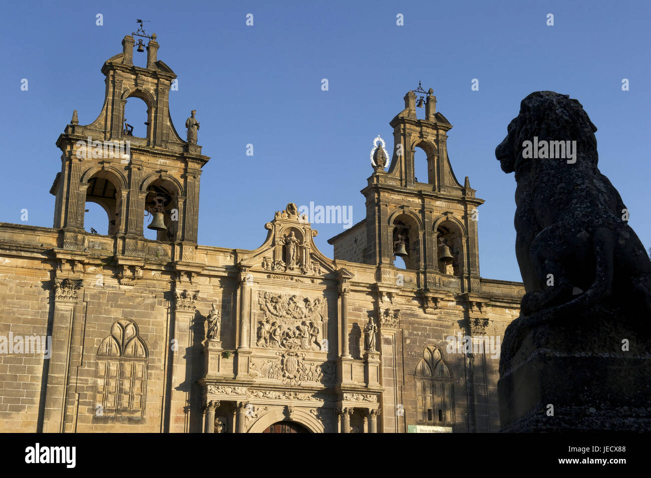 Spagna, Andalusia, a Ubeda, provincia di Jaén, Ubeda e chiesa di Santa Maria de off Alcazares, Foto Stock