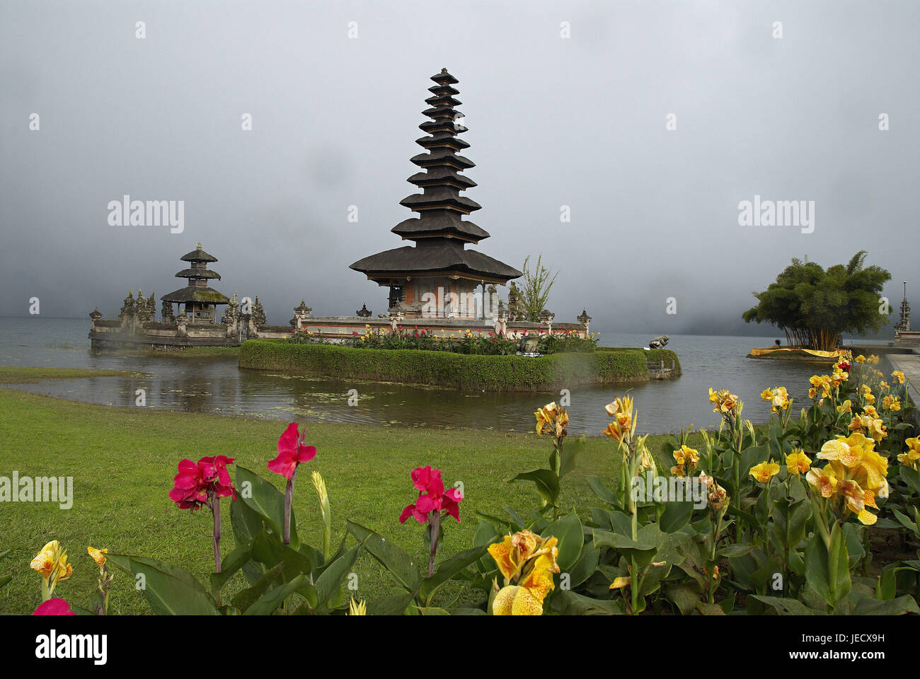 Asia Indonesia Bali, Pura Ulun Danu Bratan tempio, Foto Stock