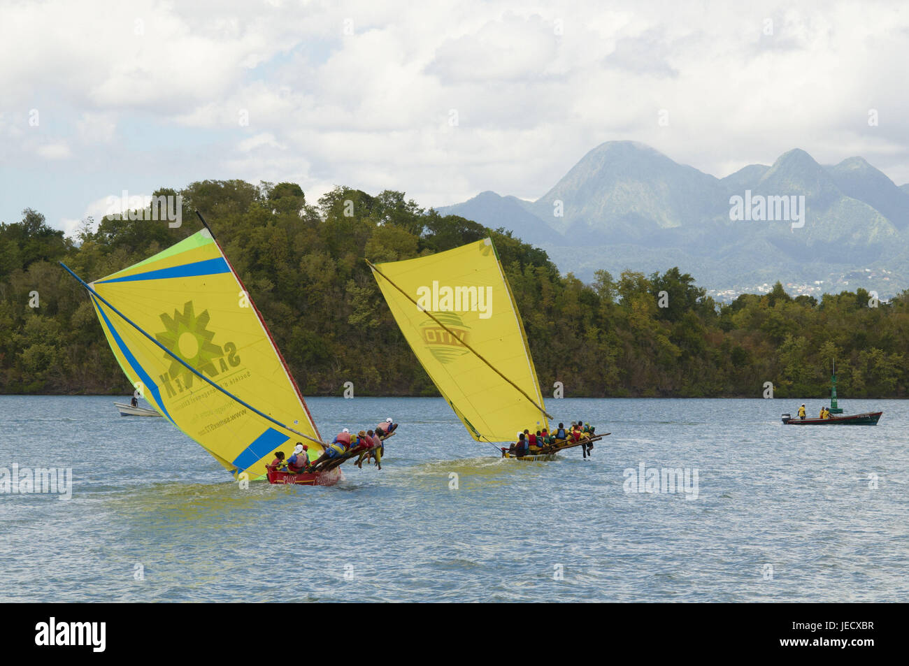 Martinica, Les Trois Ilets, yachting regata, Foto Stock