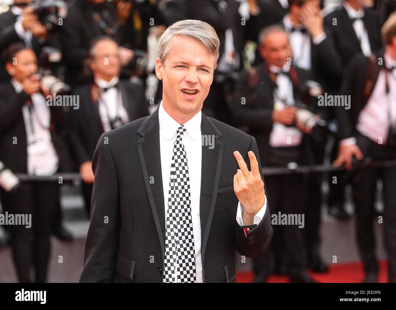 Settantesimo annuale di Cannes Film Festival - l uccisione del Sacro cervi - Premiere con: John Cameron Mitchell dove: Cannes, Regno Unito quando: 22 maggio 2017 Credit: John Rainford/WENN.com Foto Stock