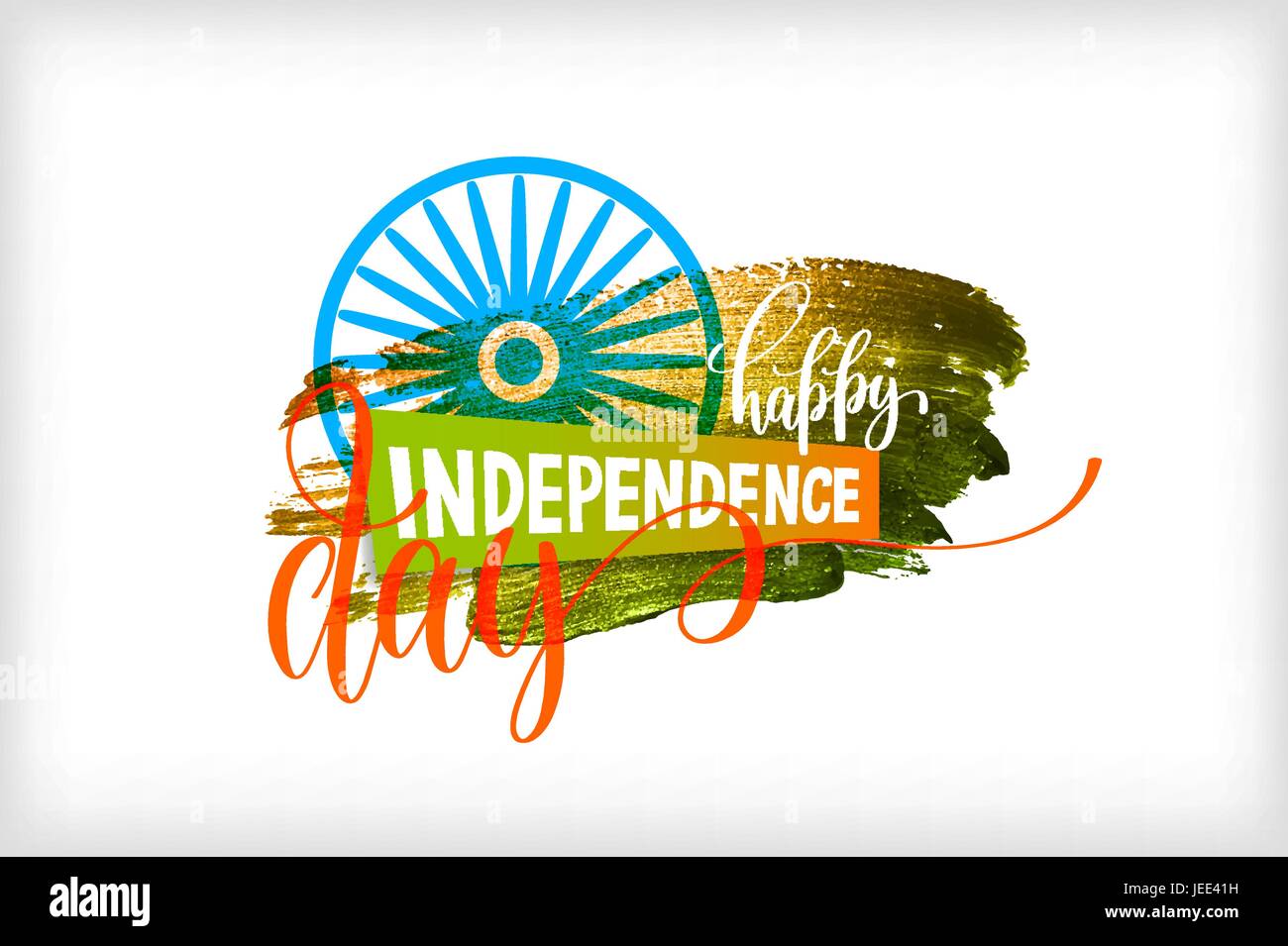 Felice giorno di indipendenza dell india Illustrazione Vettoriale