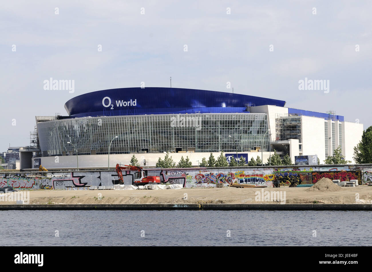 O2-Mondo, Spree shore, Berlino, Germania, Foto Stock