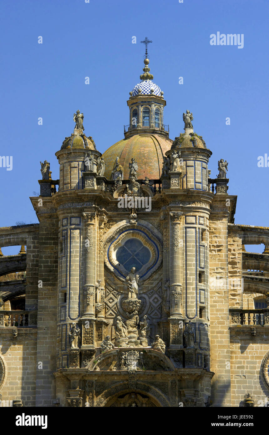 Spagna, Andalusia, provincia di Cadiz, Jerez de la Frontera, rilievo nella cattedrale di Jerez de la Frontera, Foto Stock