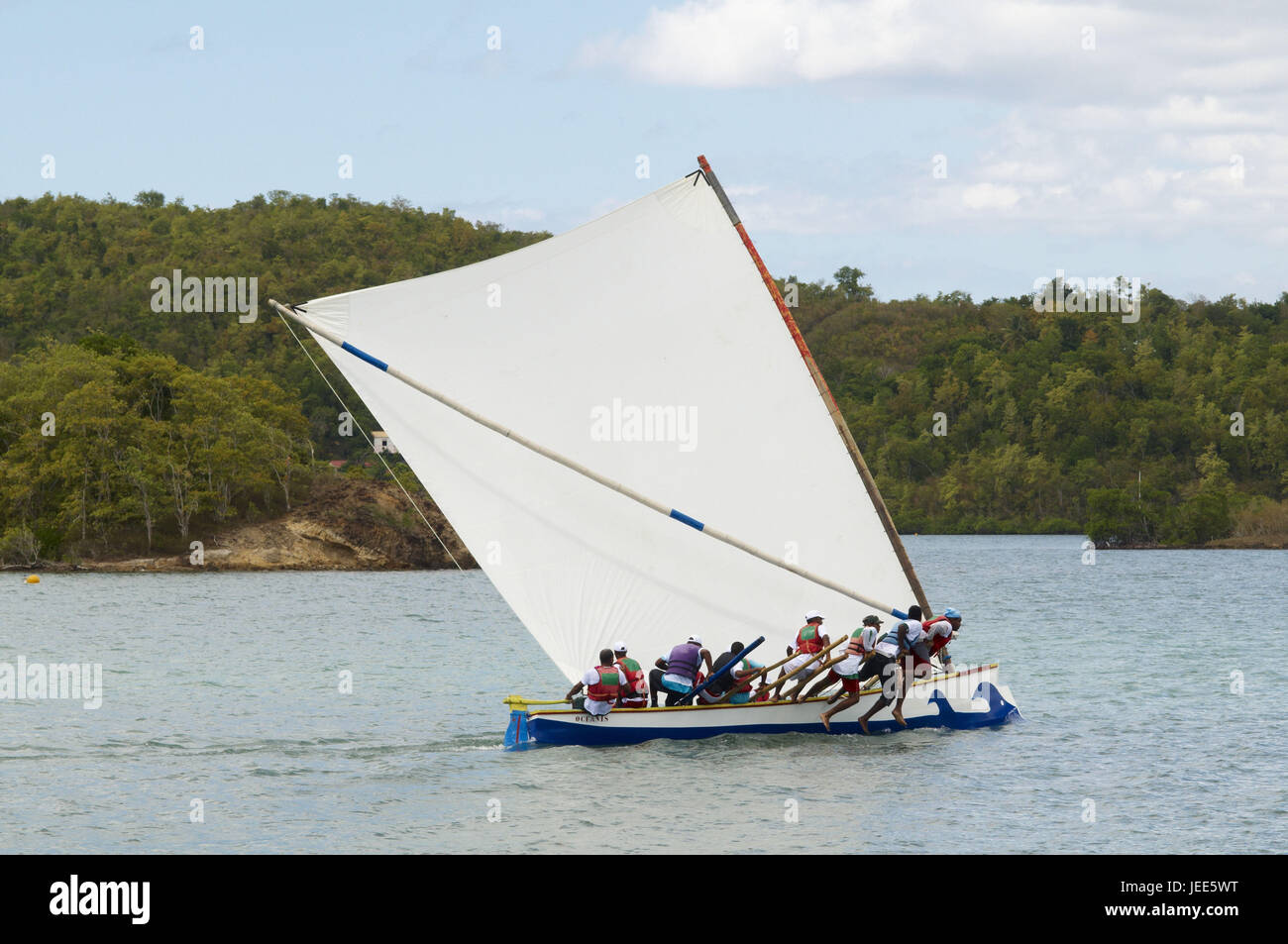 Martinica, Les Trois Ilets, yachting regata, Foto Stock