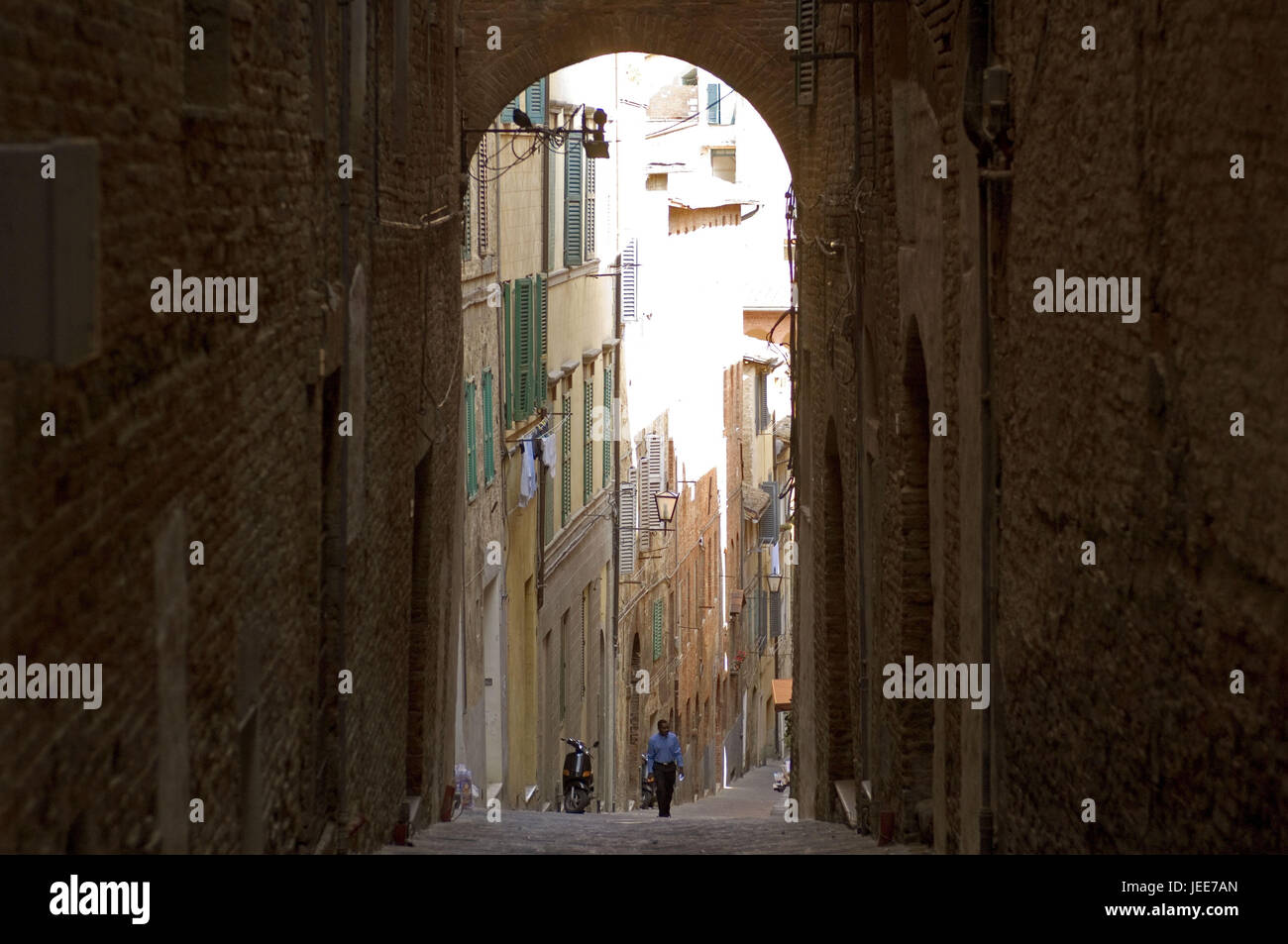 L'Italia, Toscana, Siena, città vecchia, lane, Foto Stock