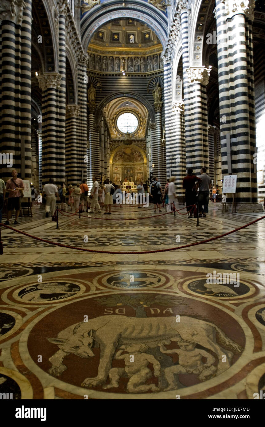 L'Italia, Toscana, Siena, cattedrale, interior shot, Foto Stock