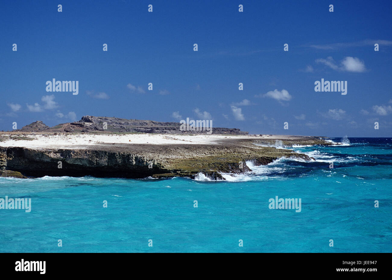 Costa, vicino Playa Chikitu, Caraibi Foto Stock