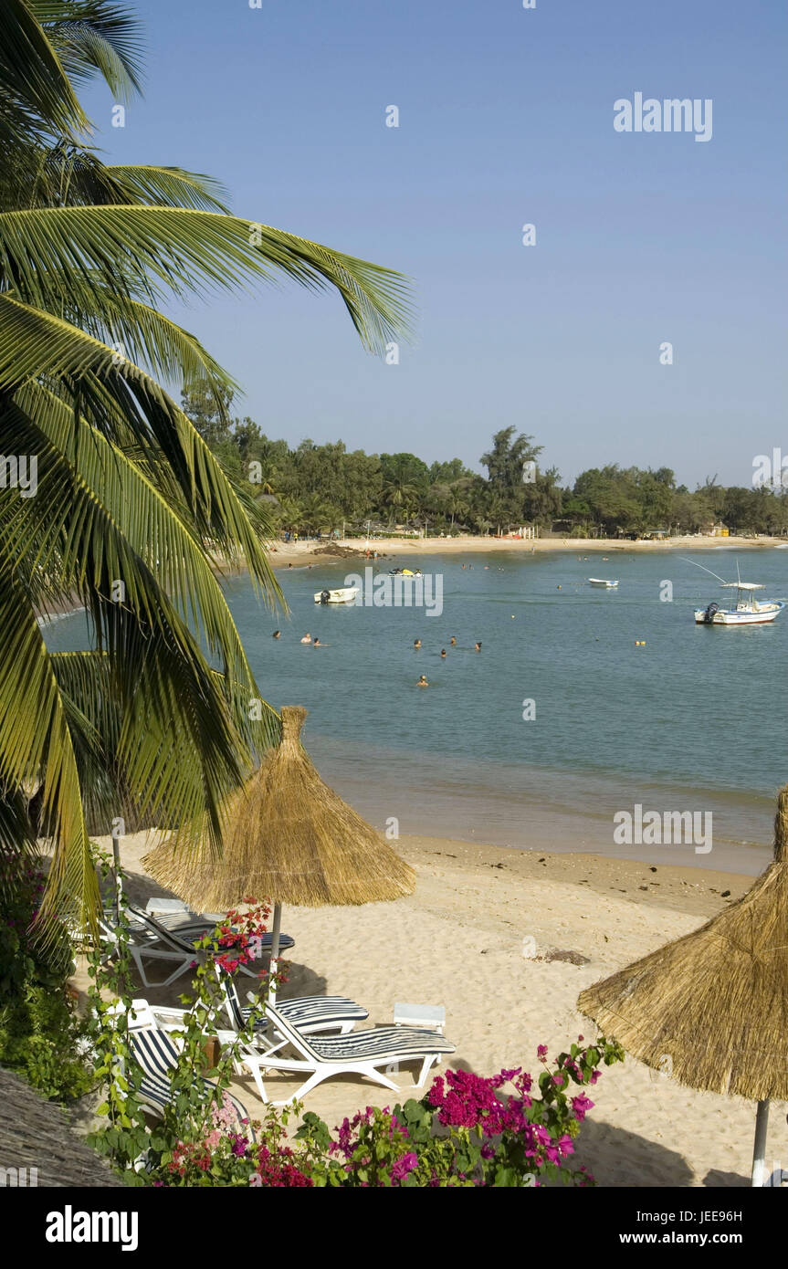 Mare, spiaggia, Saly, Petite Cote, Senegal, Foto Stock