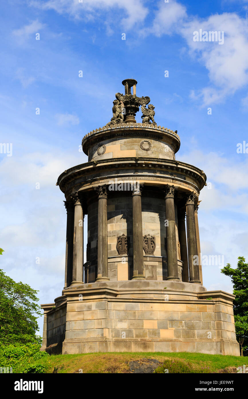 Il Burns monumento commemorativo, Edimburgo, Scozia. Foto Stock