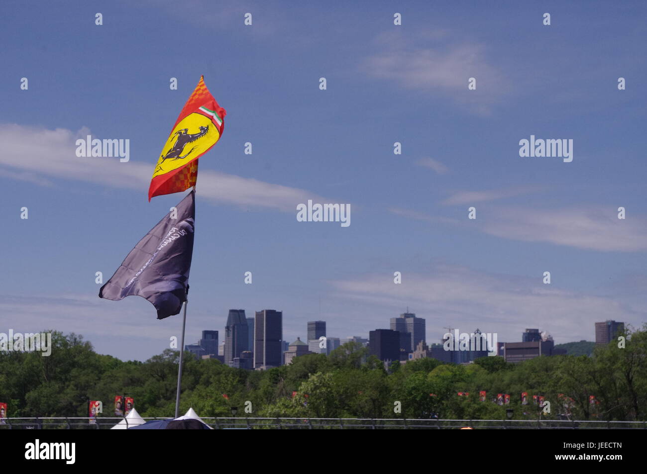 Formula 1 Racing sul Circuito Gilles Villeneuve di Montreal, Canada Foto Stock