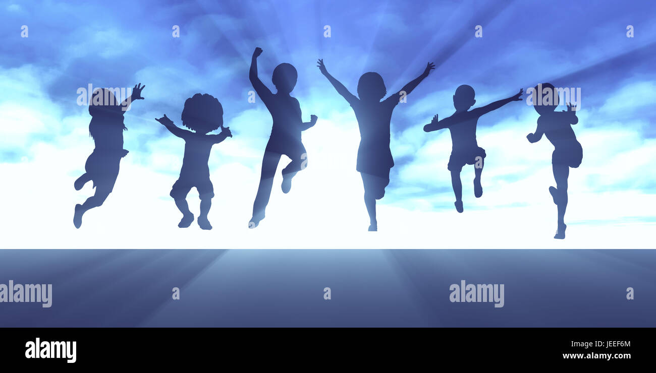 Educazione della Prima Infanzia e di orientamento positivo come un concetto Foto Stock