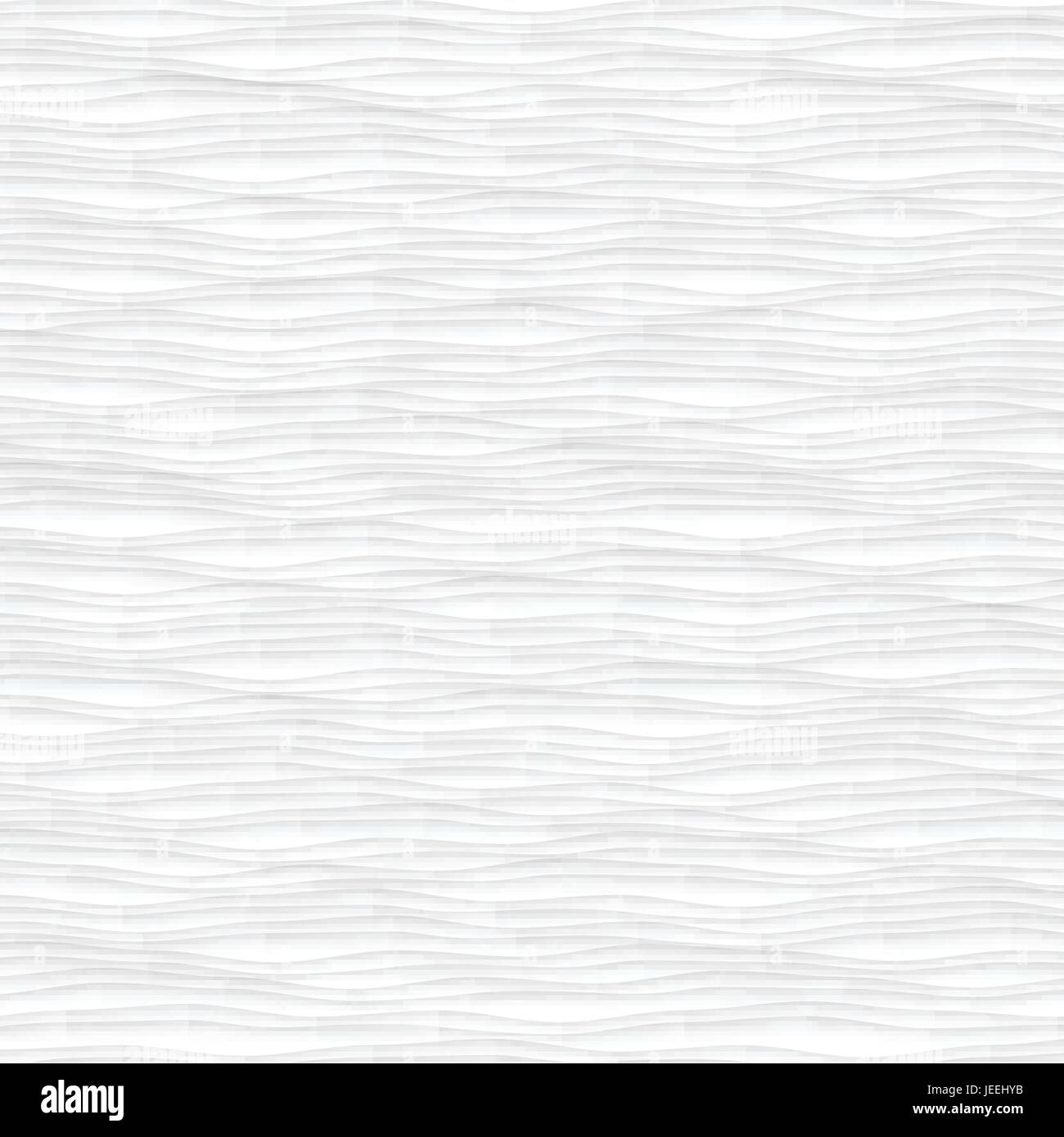 Texture bianche. configurazione astratta senza giunture. onda geometrica ondulate. moderno interior design della parete su sfondo bianco illustrazione vettoriale Illustrazione Vettoriale