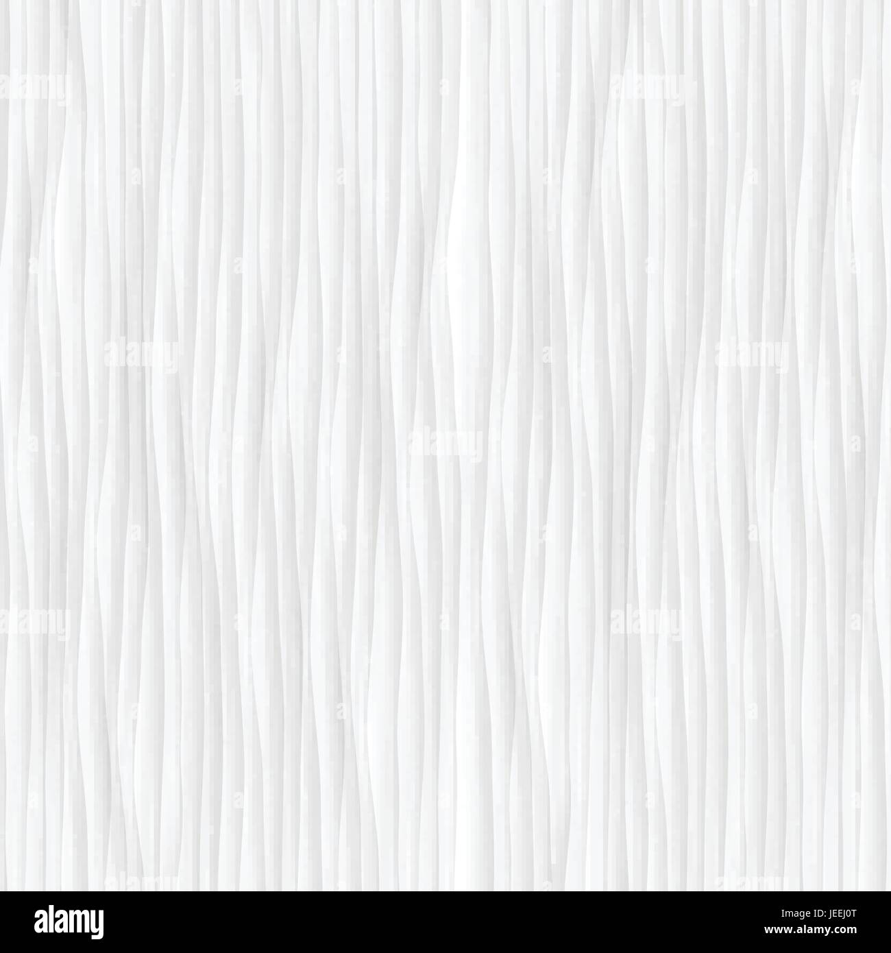 Texture bianche. configurazione astratta senza giunture. onda geometrica ondulate. moderno interior design della parete su sfondo bianco illustrazione vettoriale Illustrazione Vettoriale