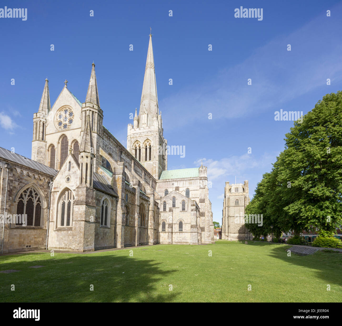 Cattedrale di Chichester, West Sussex, in Inghilterra, Regno Unito Foto Stock