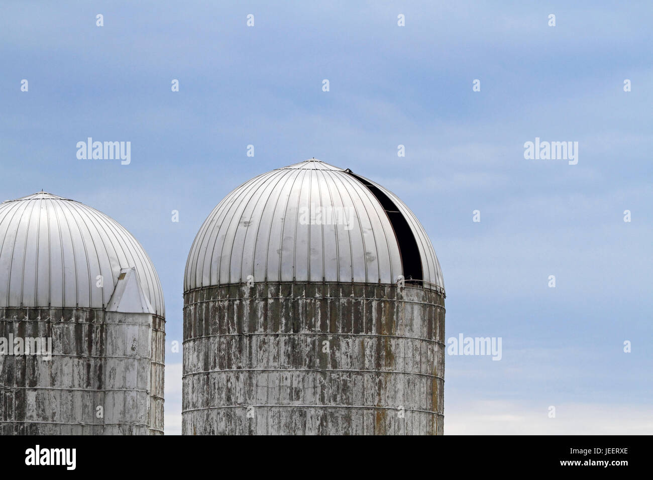 Silo di fattoria, Spazio Aziende lo Zoo e il Museo della Contea del Sussex, New Jersey, STATI UNITI D'AMERICA Foto Stock