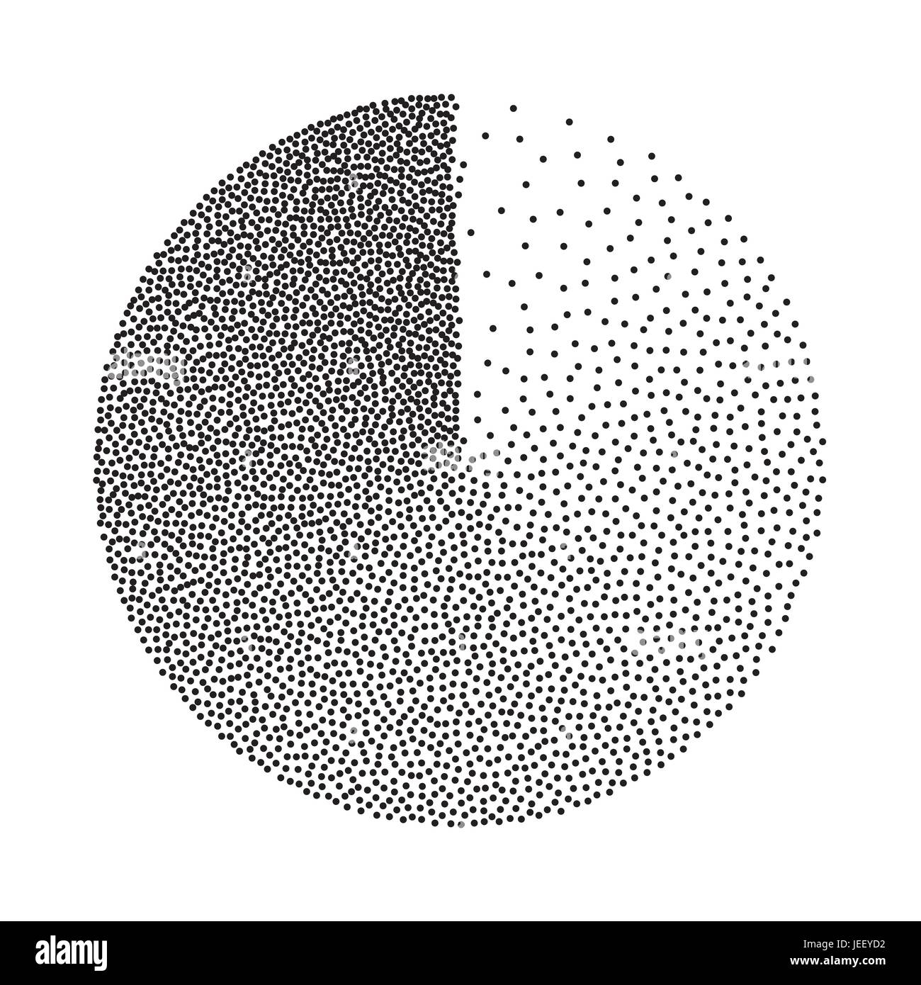 Abstract forma geometrica vettore. Grana di pellicola, rumore, Grunge Texture. Sfondo di mezzitoni. Vintage incisione Dotwork illustrazione vettoriale. Illustrazione Vettoriale
