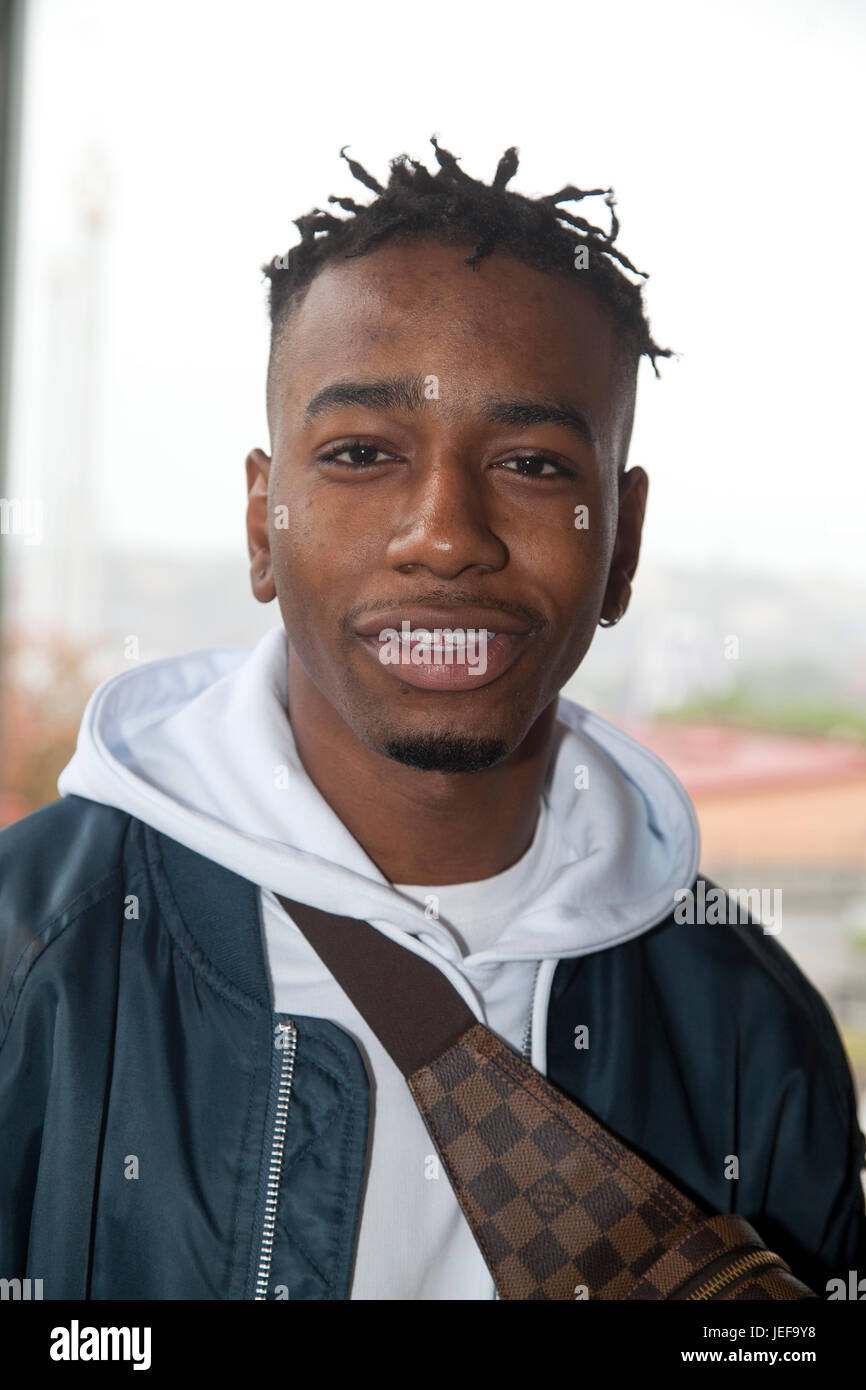 JIREEL Lavia Pereira svedese artista rap 2017 Foto Stock