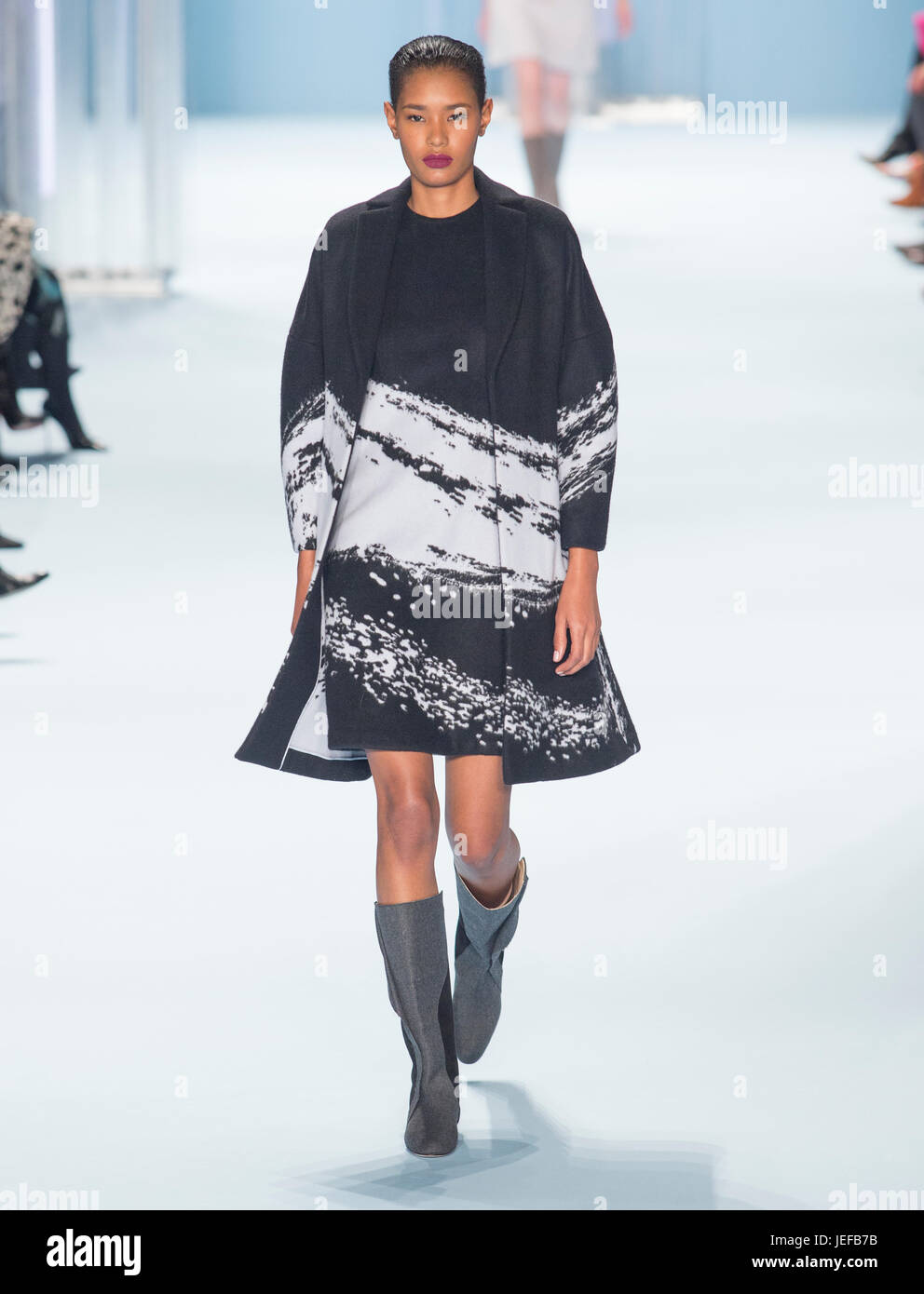 Carolina Herrera, la Settimana della Moda di New York Foto Stock