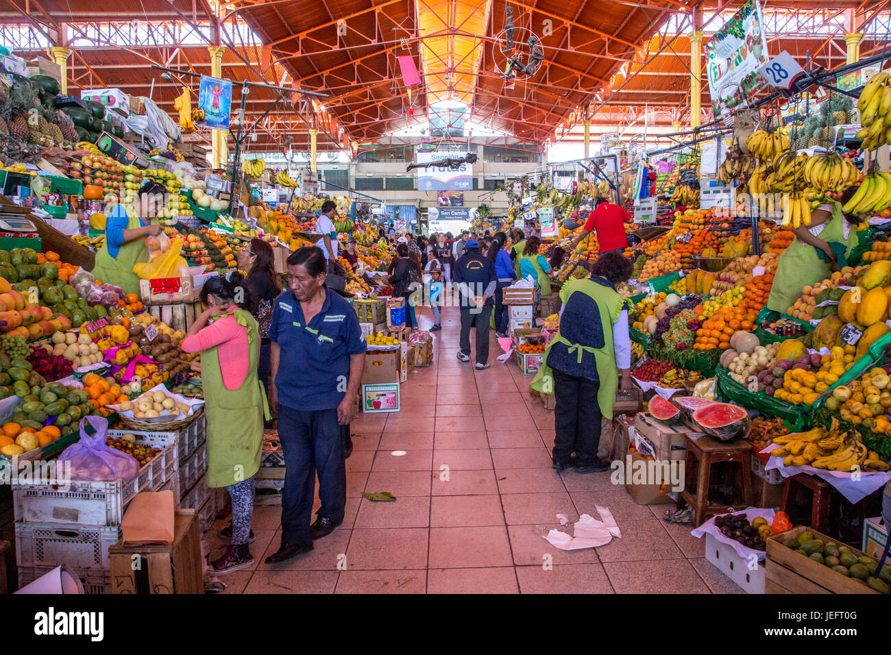 San Camillo Mercato in Arequipa Foto Stock