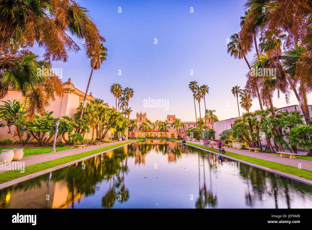 San Diego, California, Stati Uniti d'America park e quadrato. Foto Stock