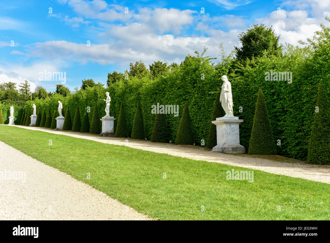 La famosa reggia di Versailles in Francia. Foto Stock