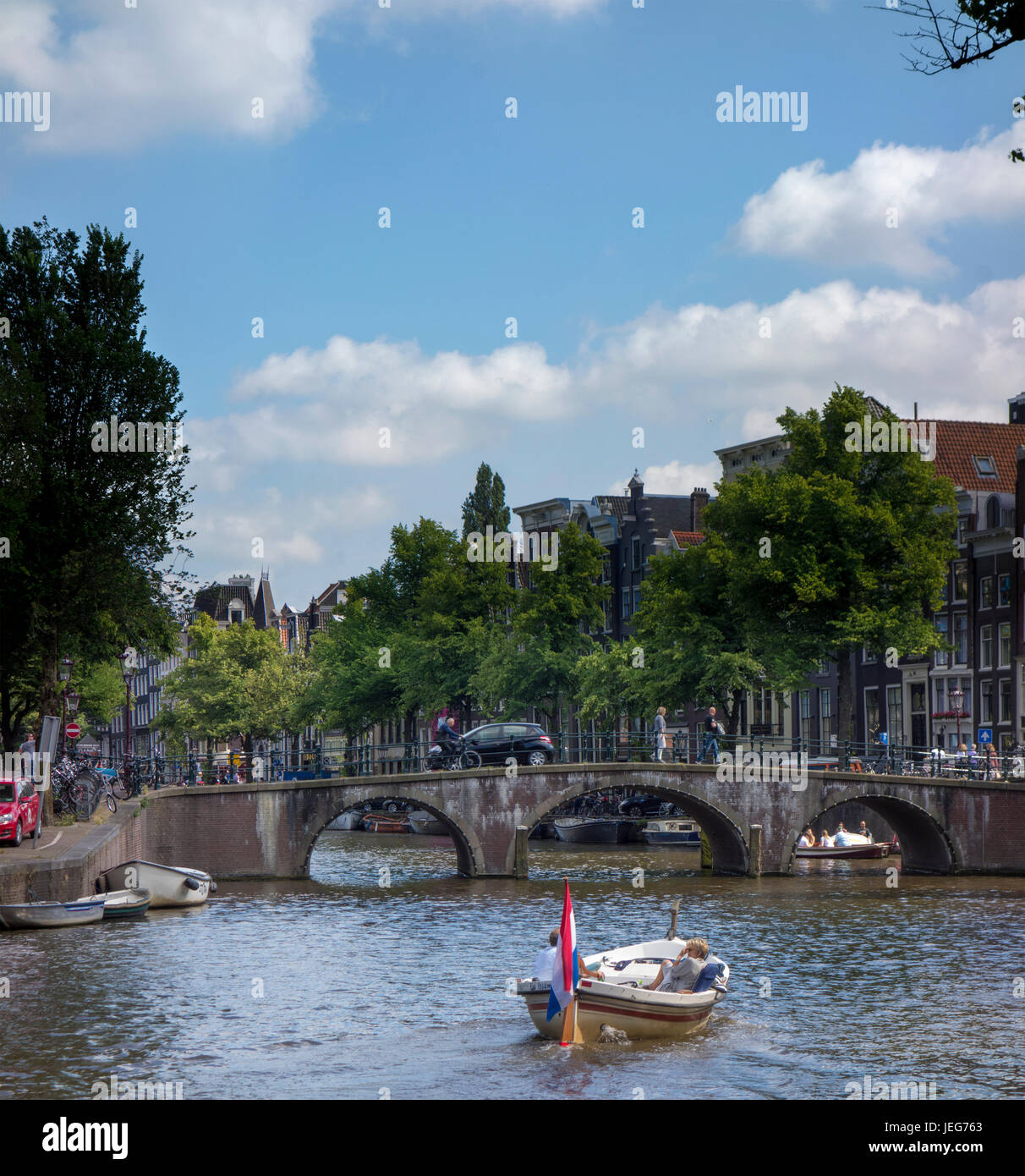 Brouwersgracht canal Foto Stock