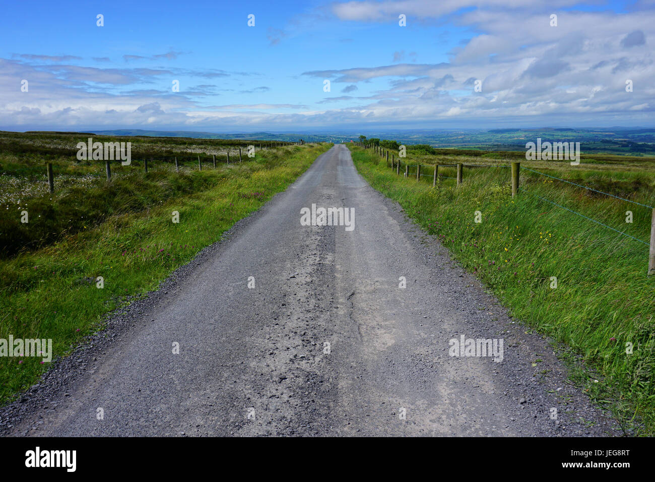 Vista del Paesaggio Montagne Sperrin Sperrins County Tyrone Irlanda del Nord Foto Stock