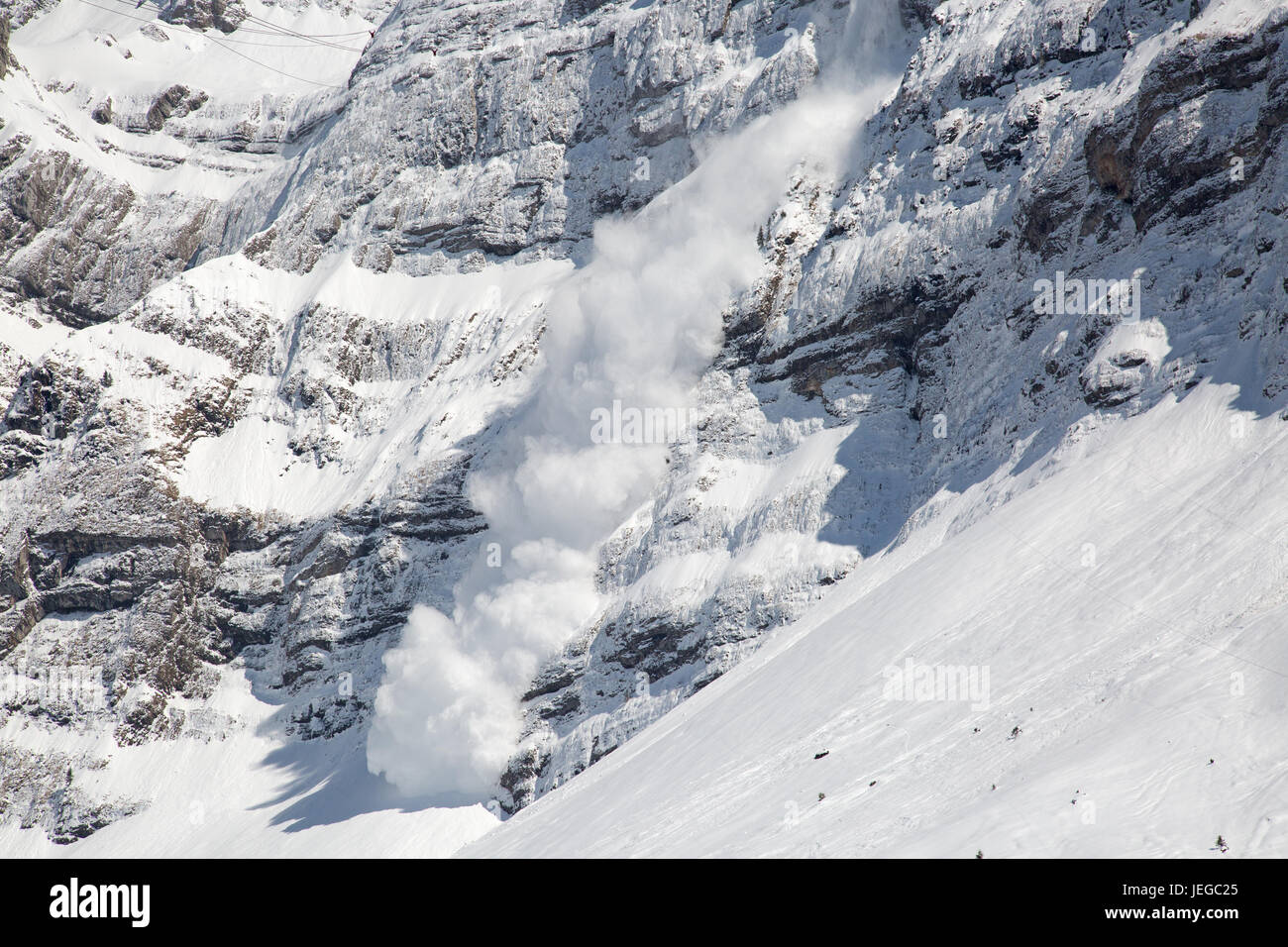 Inverno nelle alpi svizzere nei pressi del Monte Santis, Svizzera Foto Stock