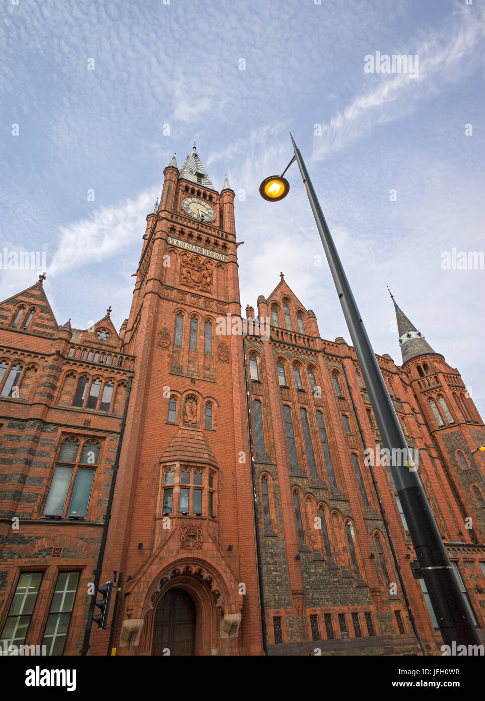 Victoria Building, Università di Liverpool, Brownlow Hill, Liverpool, Regno Unito Foto Stock
