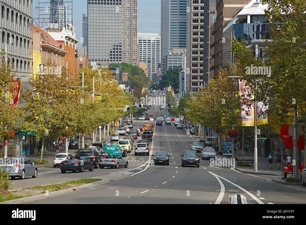Sydney Street view Foto Stock