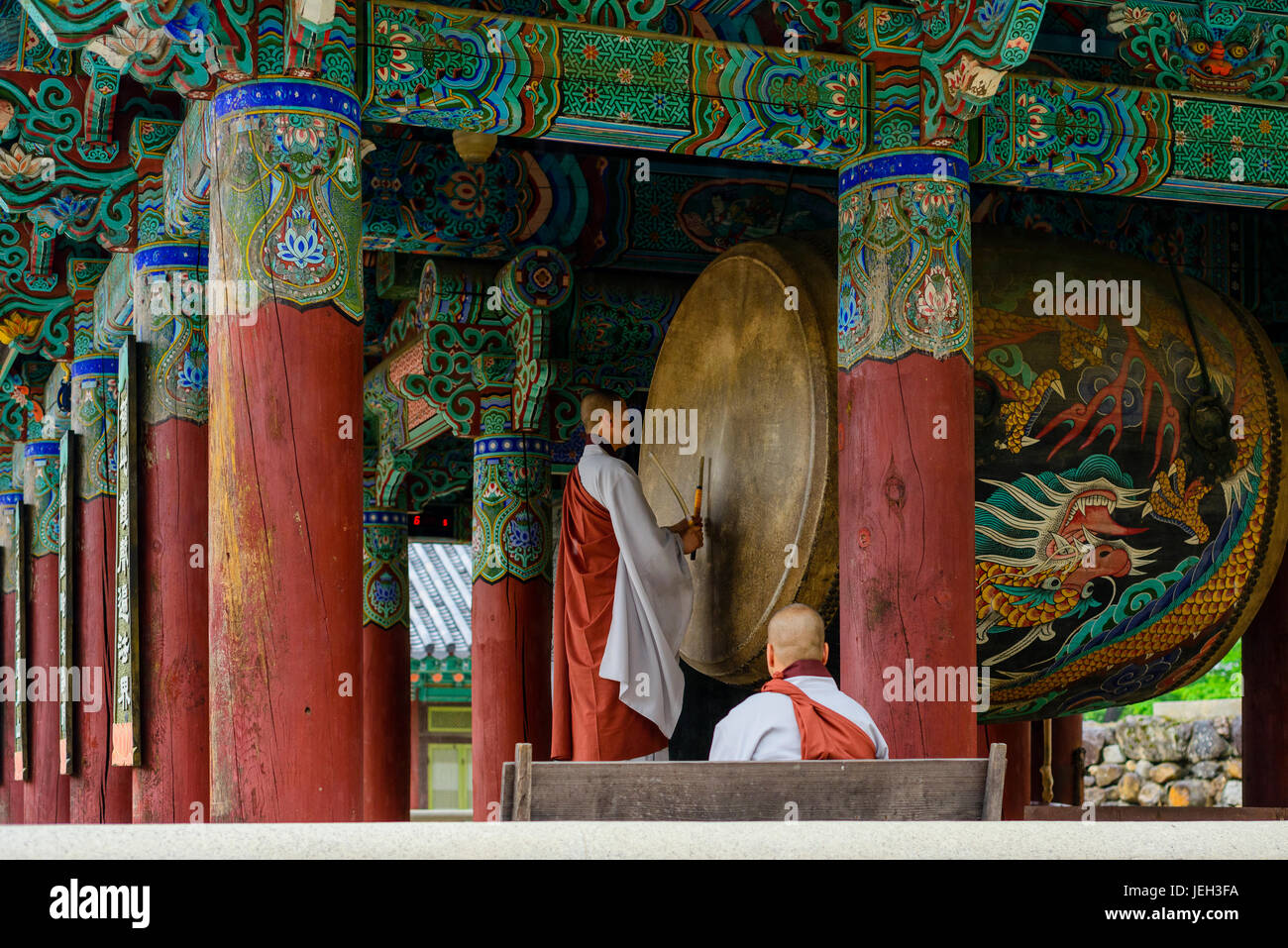 Il Tempio di Haeinsa, Corea del Sud Foto Stock