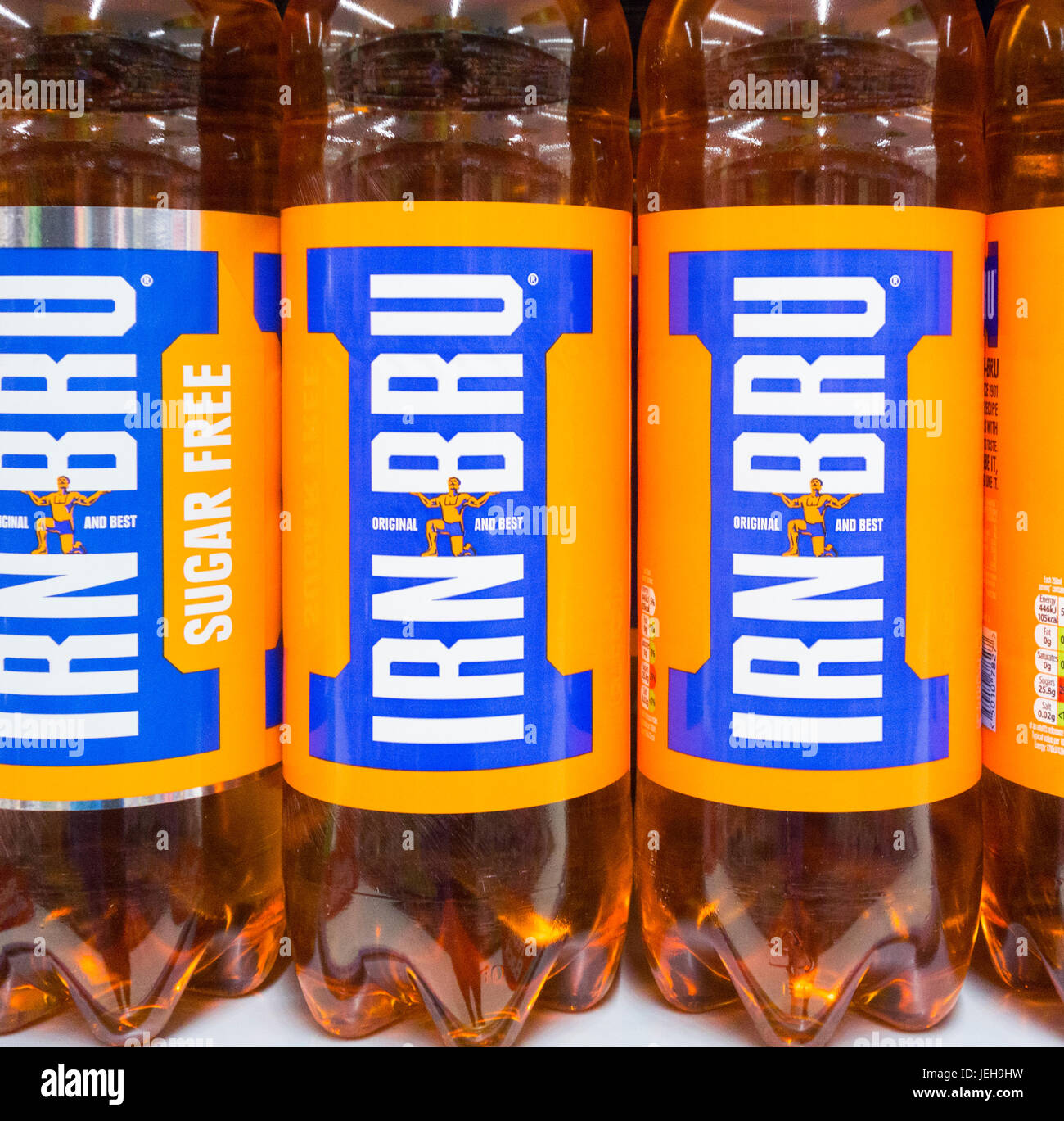 Irn Bru nel supermercato UK Foto Stock