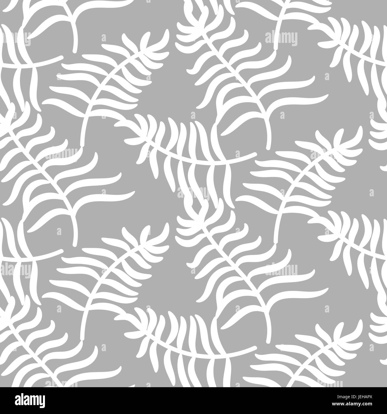 Una giungla tropicale foglie di palmo color pastello pattern. Illustrazione Vettoriale