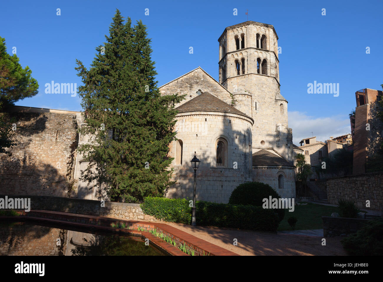 In Spagna, in Catalogna, Girona, Sant Pere de Galligants monastero benedettino, xii secolo architettura romanica Foto Stock