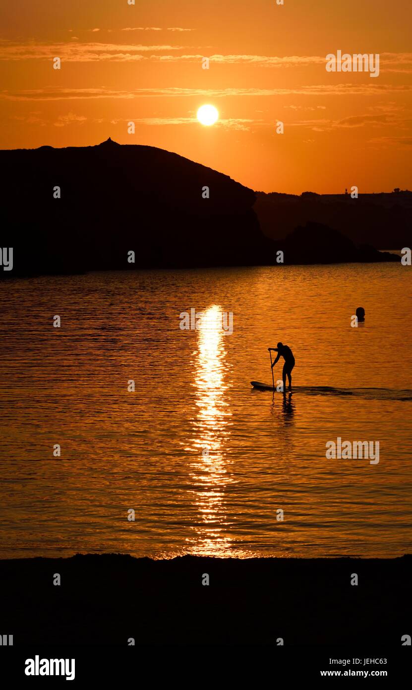 imbarco da paddle Foto Stock
