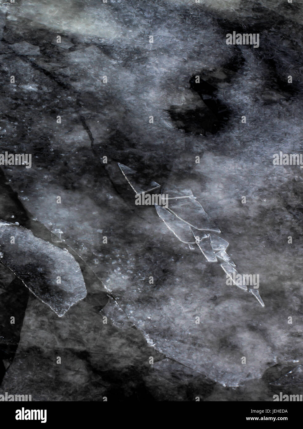 7 astratto del ghiaccio Foto Stock