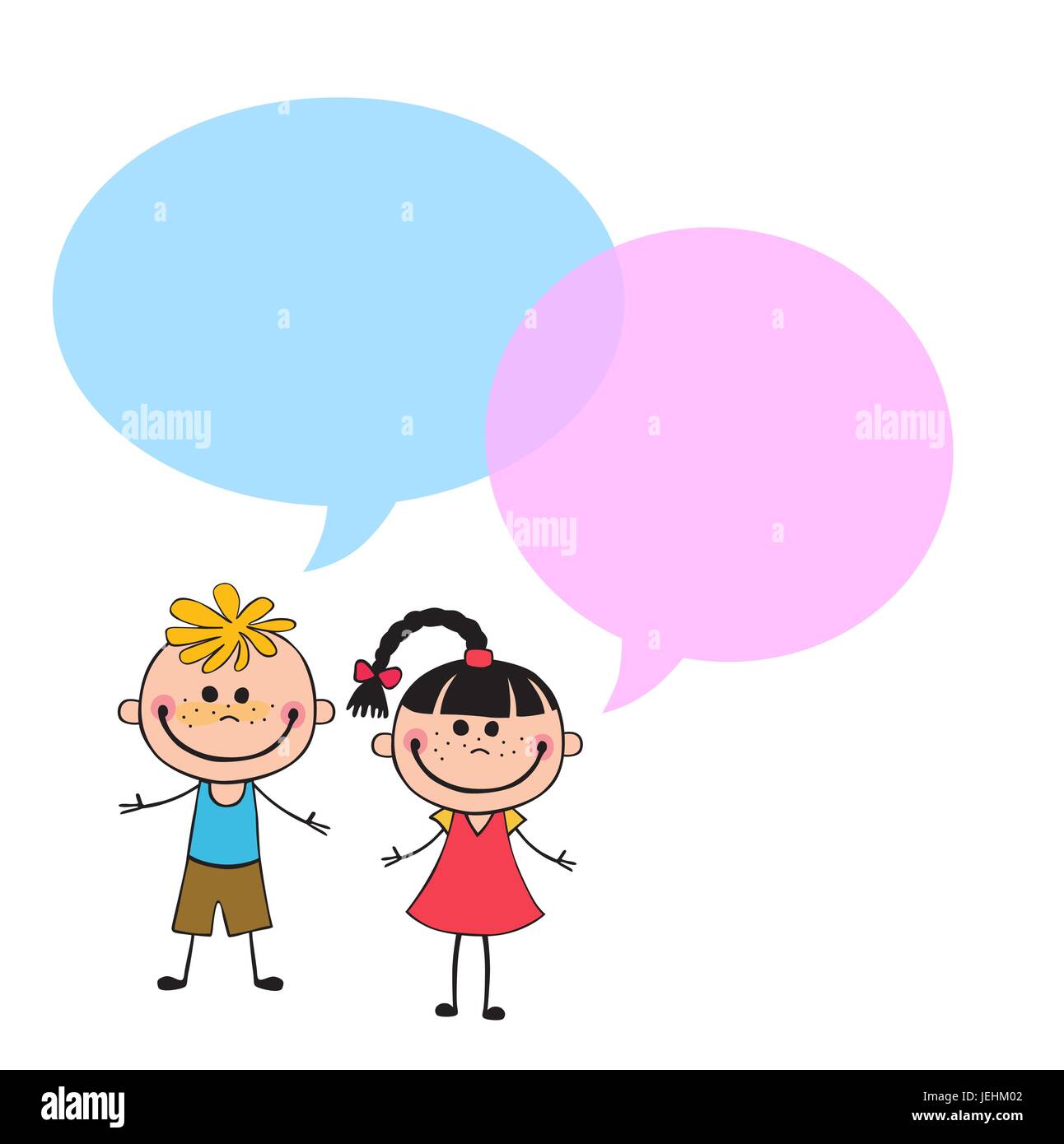 Vettore sfondi brochure con il cartoon bambini. Infografico Design modello. Illustrazione Vettoriale