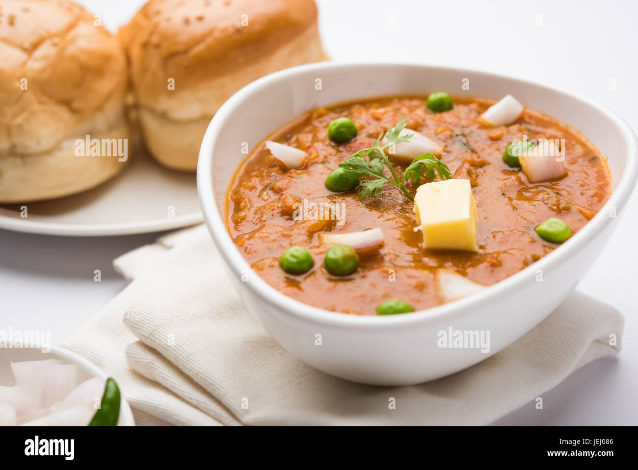 Pav bhaji Masala Indian street food Foto Stock